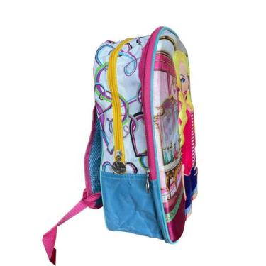 Imagem de Mochila Escolar Barbie Infantil Feminino 3D Pequena - YEEP, Azul