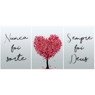 Imagem de Quadros plaquinhas MDF 3 pçs A4 - sempre foi Deus - 36 - OS ARCANJOS