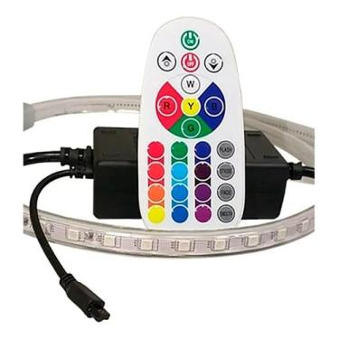 Imagem de Mangueira Fita Led Rgb 65 Metros + 4 Controladores + Fonte - k1mstore