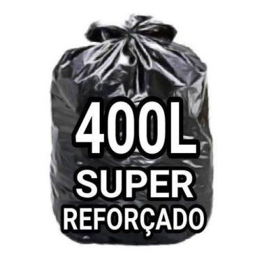 Imagem de Sacos De Lixo 400 Litros  Super Reforçado 100 Un Fabricante - HIGIPACK