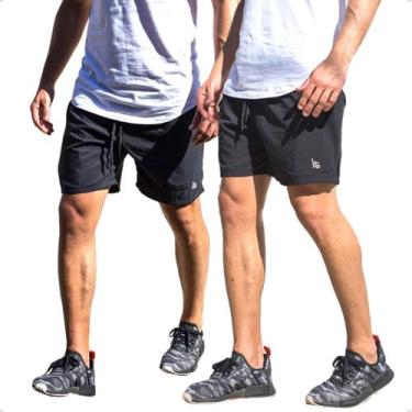 Imagem de Kit 2 Shorts Tactel Masculino Futebol Treino Academia Com Bolsos Later