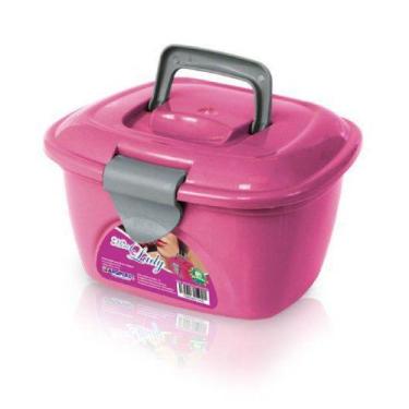 Imagem de Maleta Frasqueira Lady Box Rosa 7" - Arqplast