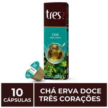 Imagem de 10 Cápsulas Três Corações, Chá Erva Doce