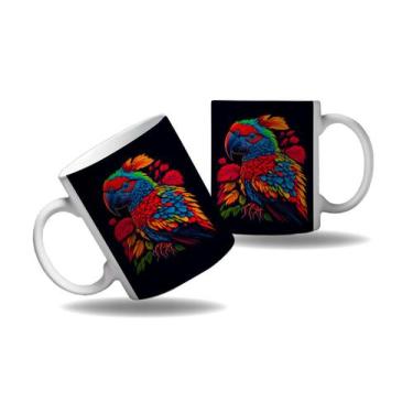 Imagem de Caneca Presente Aves Coloridas Araras Cores Zoo Pássaros 1 - Enjoy Sho