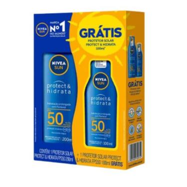 Imagem de Kit Nivea Protetor Solar Corporal FPS50 200ml + 100ml