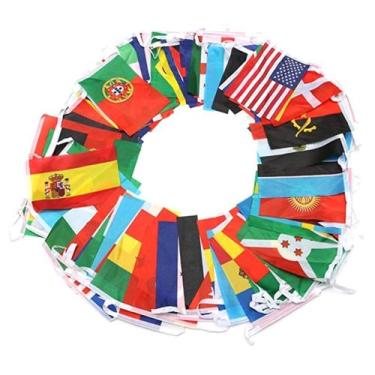 Imagem de Bandeira Missões Evangelho 100 Nações 14x21cm - 25 Mts - HOLY LAND