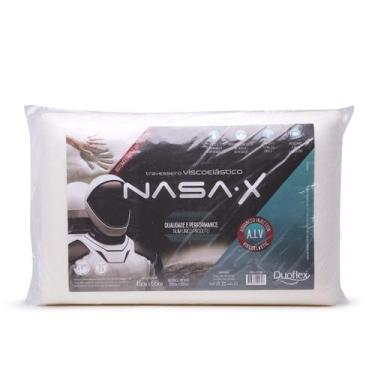 Imagem de Kit 03 Travesseiro Viscoelástico Nasa-X Perfil Baixo 10 cm Duoflex Esp