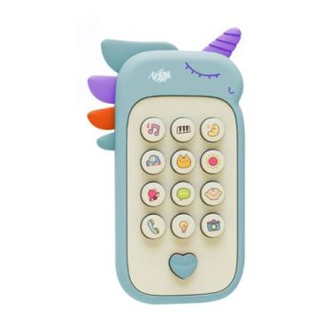 Imagem de Baby Phone Brinquedo 2 em 1 Mordedor Mácio Telefone com +50 Sons Senso