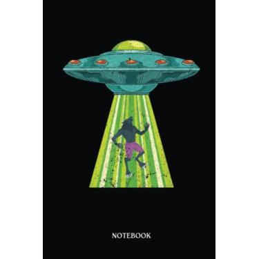 Imagem de Alien Notebook: Unidentified Flying Object Werewolf Abduction Ufo Alien | Alien Journal, Lined Journal Ufo, Ufo Journal, Lined Journal Alien, Size 6 X 9", 120 Pages.