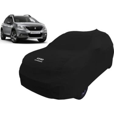 Imagem de Capa Para Cobrir Carro Peugeot 2008 Tecido Helanca - Mz, Preta