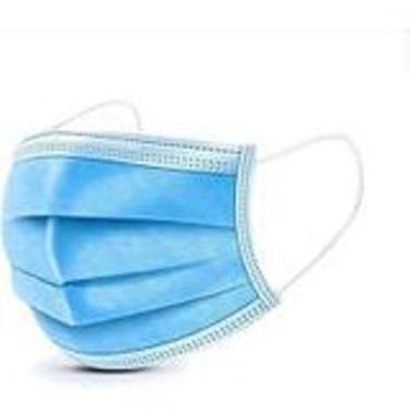 Imagem de Máscara Descartável Tripla Proteção Facial 50 Unidades Azul - MIZU