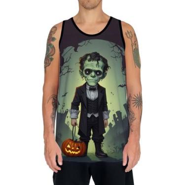 Imagem de Camiseta Regata Tshirt Halloween Frankenstein Zombi Susto 1 - Enjoy Sh