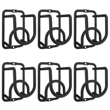 Imagem de 6 Mini Adega de Parede de Vinho Preta para 1 Garrafa de Vidro cada Espumante Cube