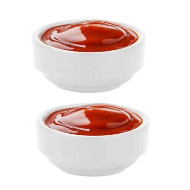 Imagem de 2un Ramekin molheira redonda melamina pequena p/ molho 30ml - Unyhome