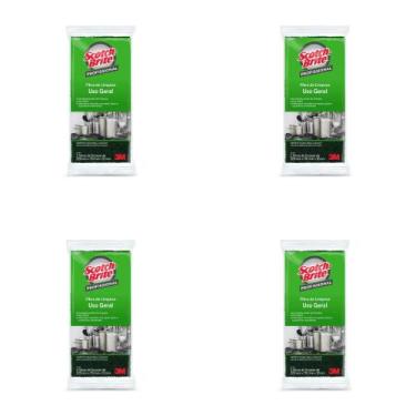 Imagem de Kit 4 Pacotes de Fibra de Limpeza Uso Geral Scotch Brite com 2 unidade