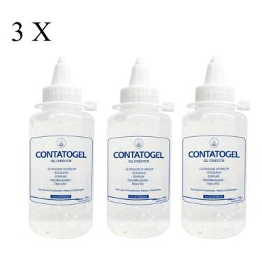 Imagem de Kit 3 - Gel De Contato Fisioterapia Tens Fes Ultrassom Bisnaga 100g - 