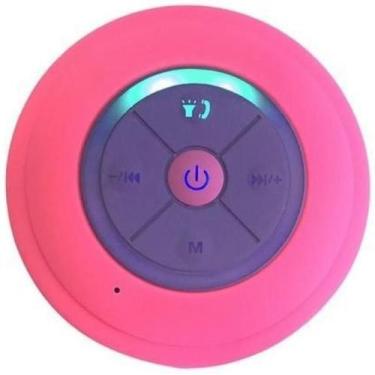 Imagem de Mini Caixa De Som Bluetooth A Prova D'Agua Rosa - Duda Store