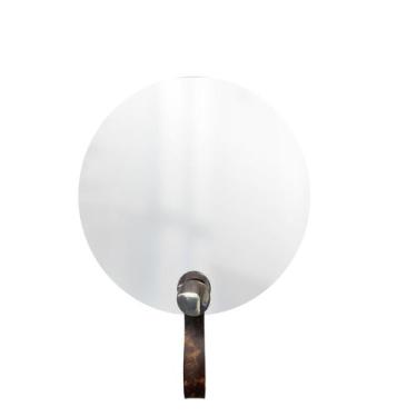 Imagem de Espelho Funcional Hook Cromado Alça Rajado 50 Cm Redondo - e2g Design
