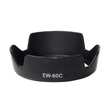 Imagem de Para-sol para lente de câmera compatível com câmera Canon T8i 4000D 2000D com lente EF-S 18-55 mm f/3.5-5.6, (substitui EW-60C)