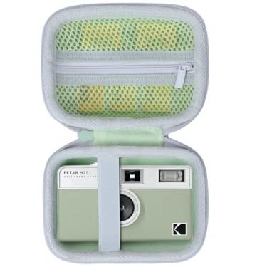 Imagem de Lebakort Estojo de armazenamento compatível com câmera KODAK EKTAR H35 / H35N / Ultra F9 / M35 / M38 de filme de meia moldura (capa sálvia)