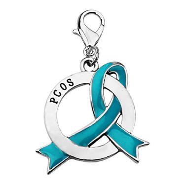 Imagem de CENWA PCOS Gift Polycystic Ovary Syndrome Gift PCOS puxador de zíper/colar Joia de conscientização PCOS