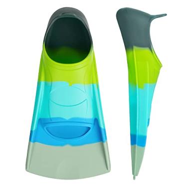 Imagem de Gintenco Nadadeiras, Nadadeiras de Treinamento de Natação para Crianças para Natação de Volta, Nadadeiras de Viagem com Bolsa de Malha, Nadadeiras de Silicone para Crianças, Adolescentes, Adultos, Mul