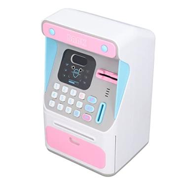 Imagem de Banco de Dinheiro de Poupança Atm Infantil, Senha de Grande Capacidade, Máquina Bancária de Reconhecimento Facial Seguro para Crianças