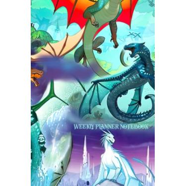 Imagem de Weekly Planner Notebook: Extreme Excellent Wing Calendar Of Graph Fire Year All Organizer Dragon Pet Pattern Savings Background Sheet Strange Ideas, ... Tote Bag, Backpack, School Or Workplace