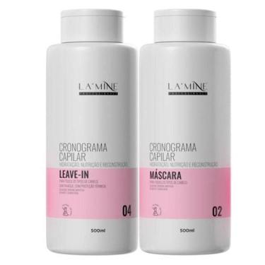 Imagem de Kit Máscara + Leave-In Cronograma Capilar Lamine 2X500Ml