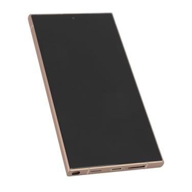 Imagem de OLED para S24 Ultra Substituição de conjunto de tela de LED orgânico, conjunto de tela de toque digitalizador de tela OLED com moldura adequada para reparo de telefones