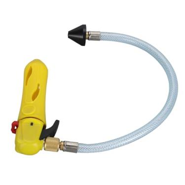 Imagem de Limpador Eficiente de Pistola de Drenagem de Cartucho de CO2, Kit Abridor de Pistola de Drenagem Rosqueada Com Mangueira Flexível para Linha de Condensado AC (Amarelo)