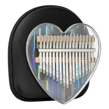 Imagem de 17 teclas Kalimba Thumb Piano Instrumento musical Teclado musical para iniciantes kalimba profissional