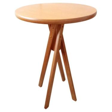 Imagem de Mesa Bistrô Vitoria Selva Diam 70 cm bancada bar cozinha luxo  - Selva