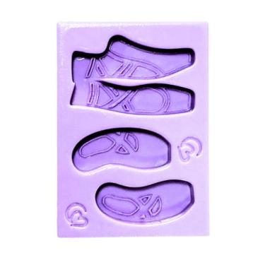 Imagem de F1814 molde de silicone sapatilha confeitaria biscuit - Confeitaria do