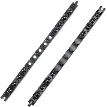 Imagem de Pulseira de terapia magnética feminina com contas de obsidiana rotativas e 5 ímãs poderosos – Acessório de bem-estar ajustável e elegante para alívio do estresse, alívio da dor e equilíbrio de energia