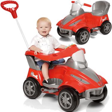 Imagem de Carrinho de Passeio e Pedal para Bebe Calesita Road Vermelho