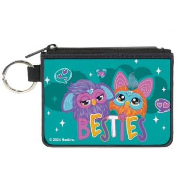 Imagem de Carteira Furby, bolsa com zíper, roxo e laranja Furby Besties Pose azul-petróleo, lona, rosa, X-SMALL, Casual