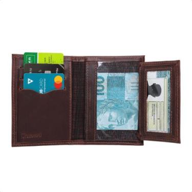 Imagem de Carteira Masculina  Slim Porta Cartao  Em Couro Legitimo 007 - ROMORO,