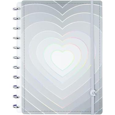 Imagem de Caderno Inteligente, Grande, 215 X 280 mm, Grey Love, 80 folhas, Caderno Inteligente