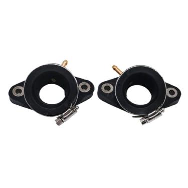 Imagem de Coletor de admissão de carburador de 2 peças compatível com Yamaha Virago XV400 XV500 XV535