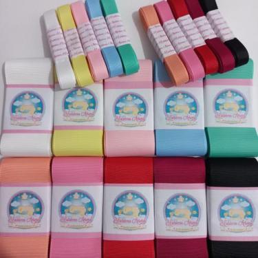 Imagem de Fita De Gorgurão Sanding 10 Cores N.9 E N.2 Iniciante Laços