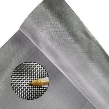 Imagem de Tela Aço Inox Malha 20 fio 0,40mm (150 x 100cm) Abertura 0,87mm - Tela