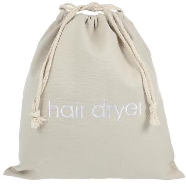 Imagem de Housoutil Bolsa De Secador De Cabelo 13 Polegadas Por 11. Saco De Cordão De 8 Polegadas Para Secador De Cabelo Bolsa De Armazenamento Cinza Para Viagens Academia Hotel Banheiro Uso