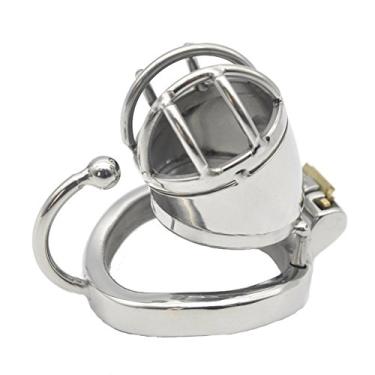 Imagem de Gaiola de castidade para homens, cinto de castidade, gaiola peniana com anel separador de scroto, comprimento da gaiola do pênis 42 mm(40mm Ring)