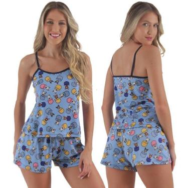 Imagem de Baby doll Saint Tropez - Click a Mais Bonita , P, Dog azul