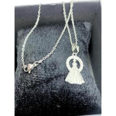 Imagem de Colar Gourmet Com Pingente Nossa Senhora 45cm - Proteção - Gol Mix