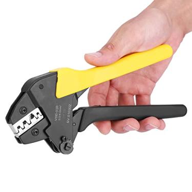 Imagem de CRIMPAMENTO TERMINAL, Alicate de Crimpagem de Catraca de Aço de Carbono por 0,5 Mm a 6mm Awg23 10, Efeito de Crimpagem Trapezoidal, Ajuste de Pressão, Crímero de Arame