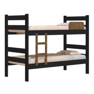 Imagem de Beliche Solteiro MDF Com Escada  Prisma - J&A Móveis - j&amoveis, Pret