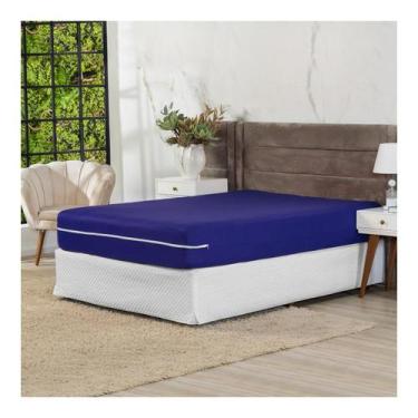 Imagem de Capa De Colchão Malha Gel Queen Zíper - Shop Casa Nobre, AZUL ROYAL