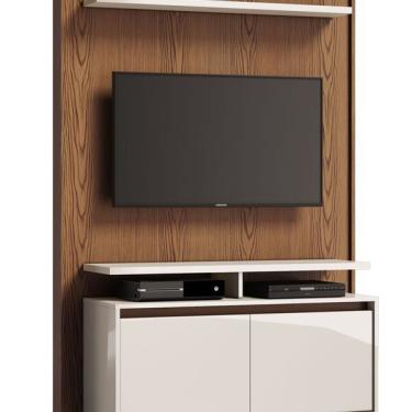 Imagem de Home Theater Fit Freijó Com Off White - Imcal Móveis
